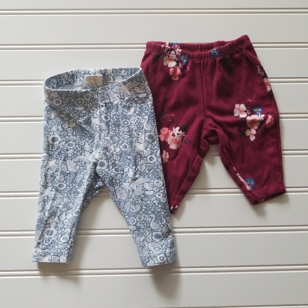 Newborn Baby Floral Pants Bundle